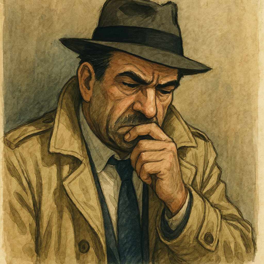 Commissario pensieroso